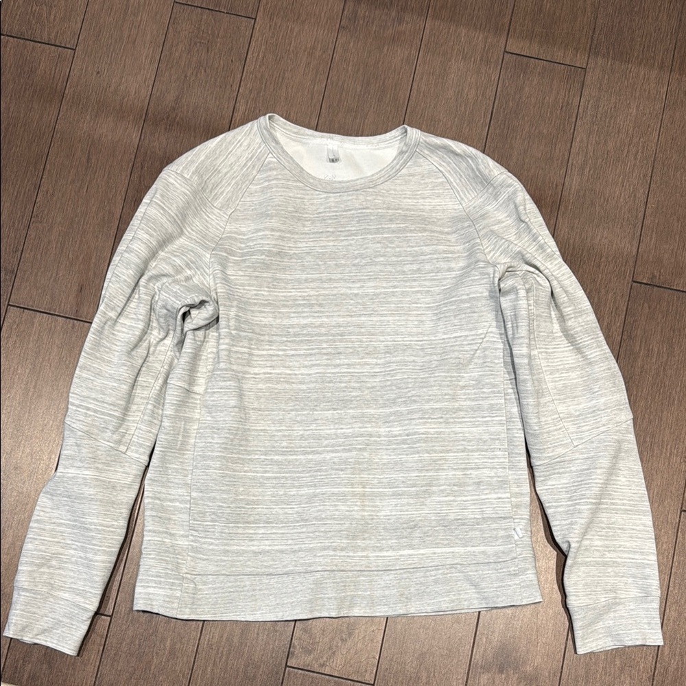 Gray Striped Long Sleeve sweater Lululemon